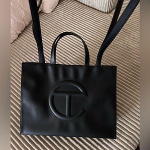 Telfar medium black bag
